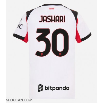 Zenski Nogometni Dres AC Milan Ardon Jashari #30 Gostujuci 2025-26 Kratak Rukav Zenski Nogometni Dres AC Milan Ardon Jashari #30 Gostujuci 2025-26 Kratak Rukav